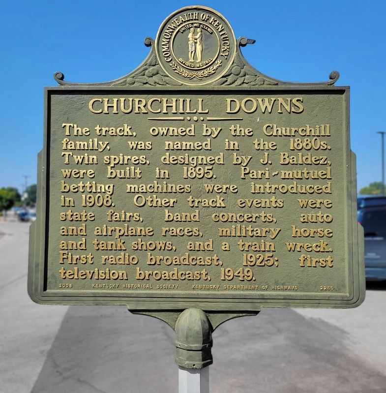Churchill Downs Marker image. Click for full size.
