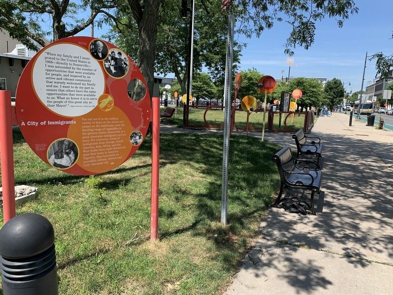 A City of Immigrants Marker image. Click for full size.