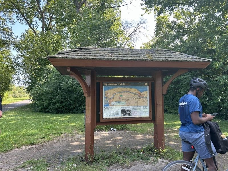 The Canalway Trail: Greece Marker image. Click for full size.