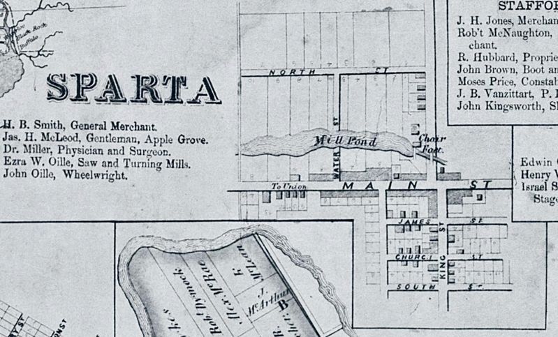 The Village of Sparta, 1863. Click for full size. The Village of Sparta, 1863 image. Click for full size.