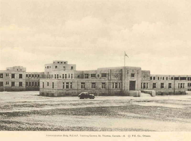RCAF Technical Training School Administration Building, 1940. Click for full size. RCAF Technical Training School Administration Building, 1940 image. Click for full size.