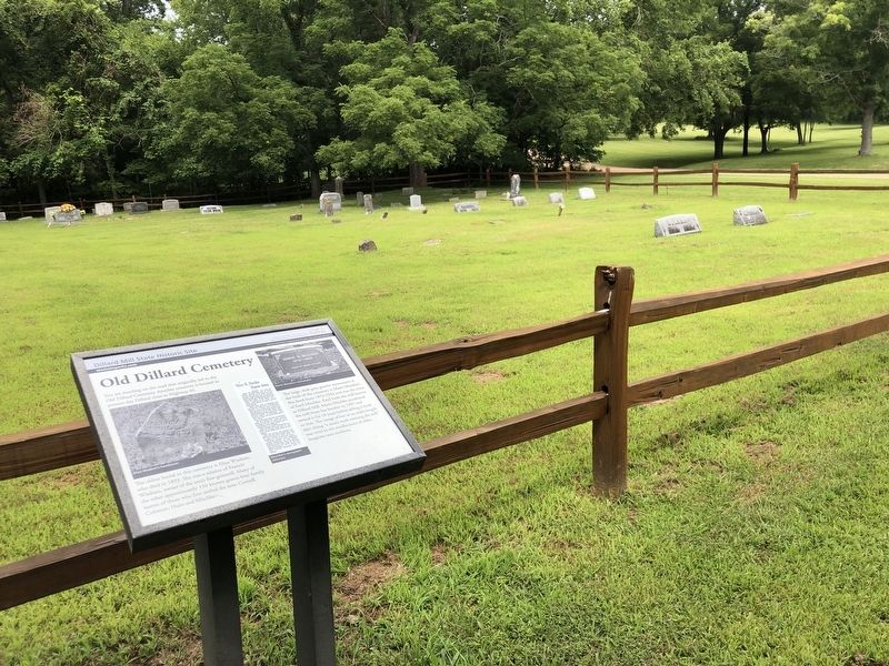 Old Dillard Cemetery Marker. Click for full size. Old Dillard Cemetery Marker image. Click for full size.