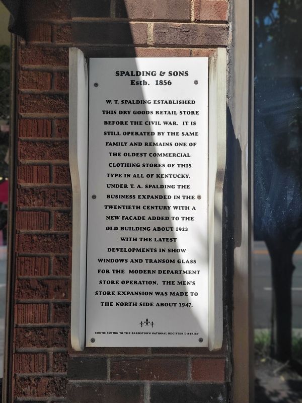 Spalding & Sons Marker. Click for full size. Spalding & Sons Marker image. Click for full size.