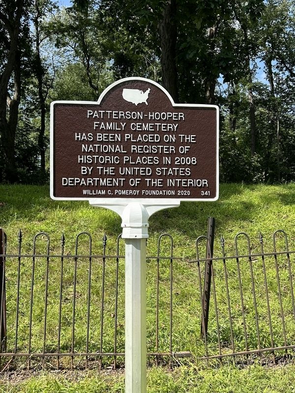 Patterson-Hooper Family Cemetery Marker. Click for full size. Patterson-Hooper Family Cemetery Marker image. Click for full size.