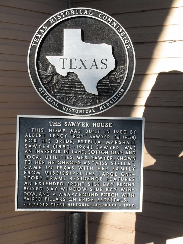 The Sawyer House Marker. Click for full size. The Sawyer House Marker image. Click for full size.