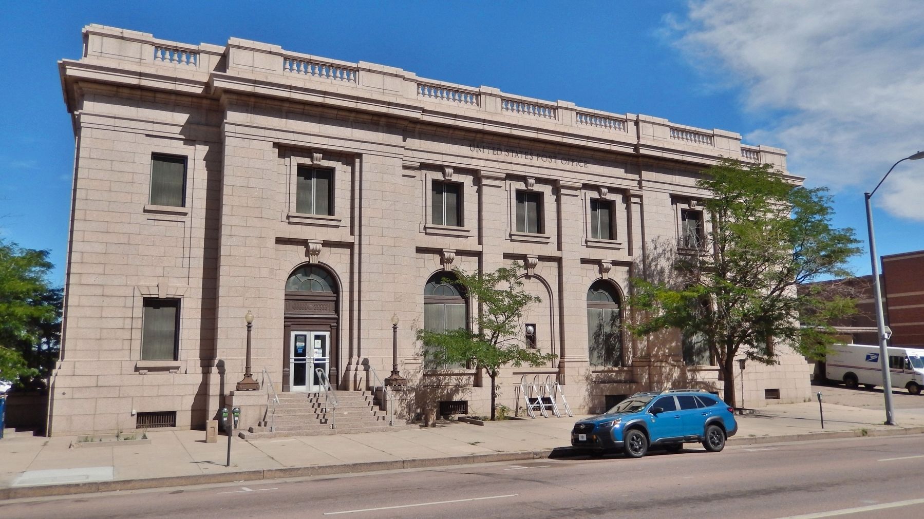 Colorado Springs Post Office and Federal Courthouse<br>(<i>west/front elevation</i>). Click for full size. Colorado Springs Post Office and Federal Courthouse<br>(<i>west/front elevation</i>) image. Click for full size.