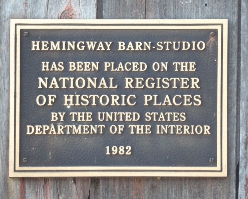 Hemingway Barn-Studio Marker image. Click for full size.