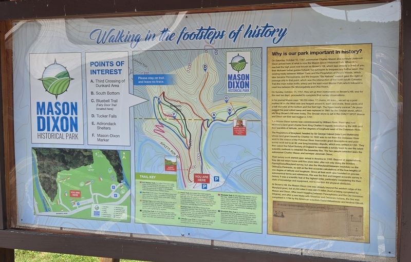 Walking in the Footsteps of History Marker image. Click for full size.
