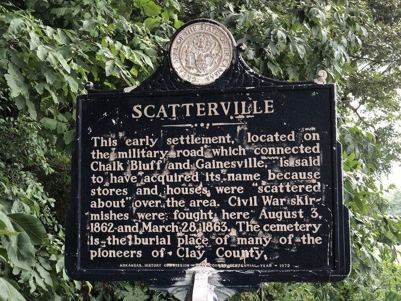 Scatterville Marker. Click for full size. Scatterville Marker image. Click for full size.
