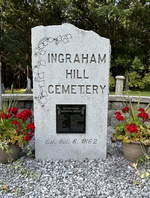 Ingraham Hill Cemetery Marker image. Click for full size.