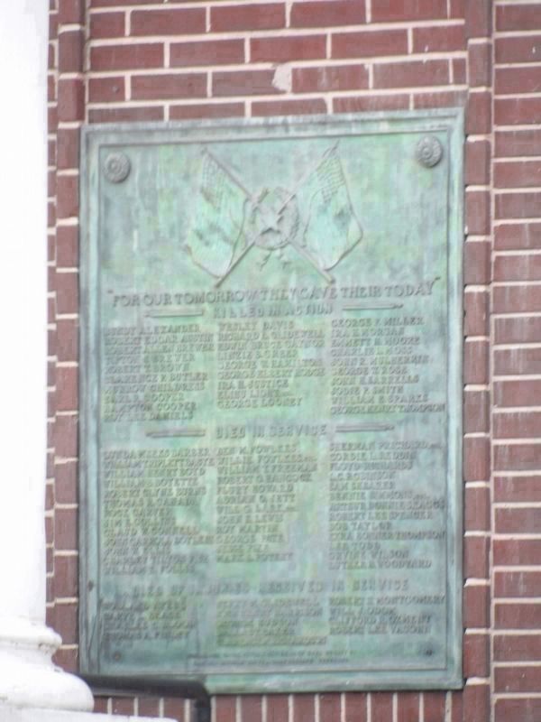 Dyer County Confederate Memorial Plaques (First of Two) image. Click for full size.
