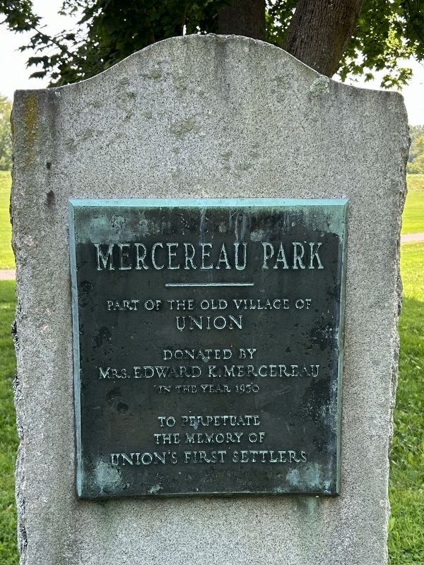 Mercereau Park Marker. Click for full size. Mercereau Park Marker image. Click for full size.