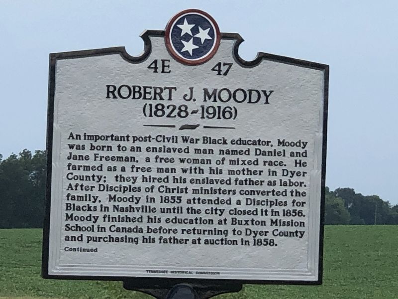 Robert J. Moody Marker, Side One. Click for full size. Robert J. Moody Marker, Side One image. Click for full size.