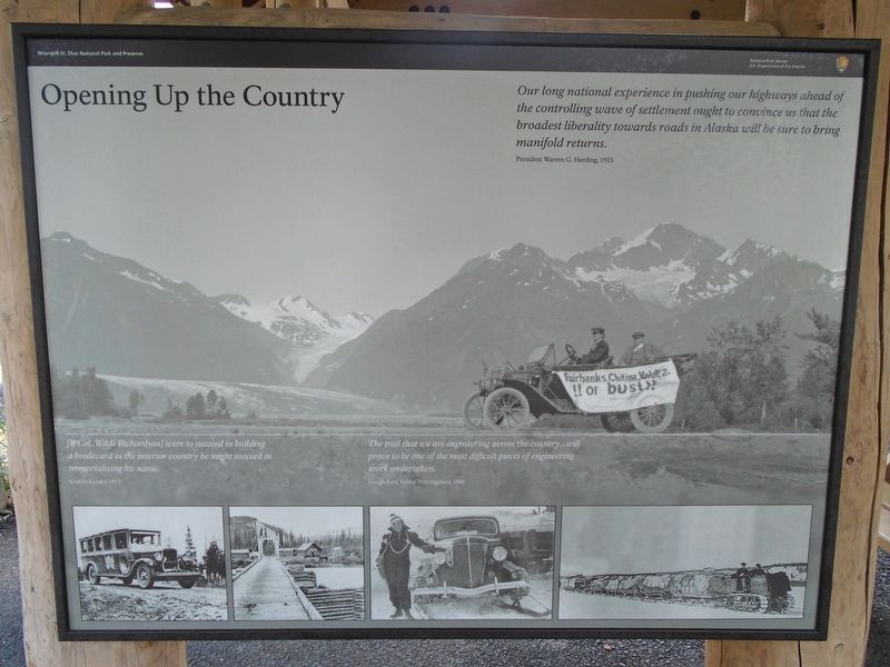 Opening Up the Country Marker image. Click for full size.