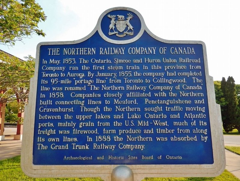 The Northern Railway Company of Canada Marker image. Click for full size.