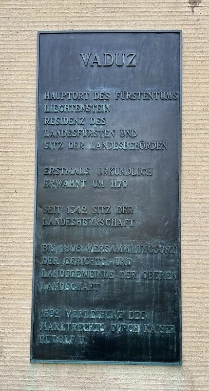 Vaduz Marker image. Click for full size.