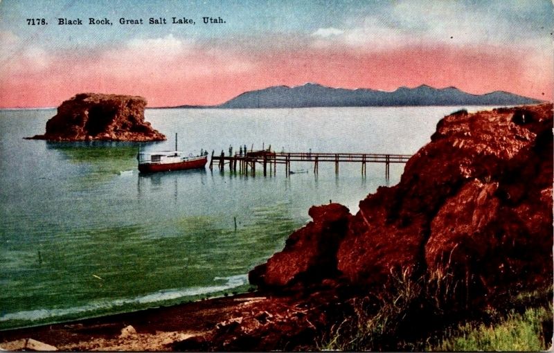 Black Rock, Great Salt Lake. Click for full size. Black Rock, Great Salt Lake image. Click for full size.