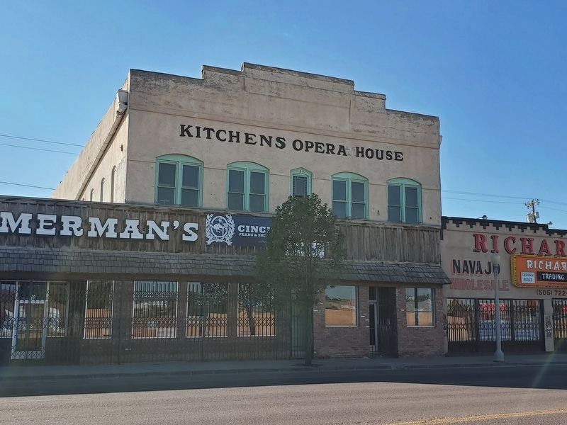 Kitchen's Opera House, located on East Highway 66 in Gallup image. Click for full size.