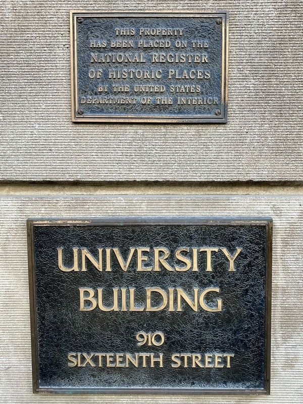 University Building Marker image. Click for full size.