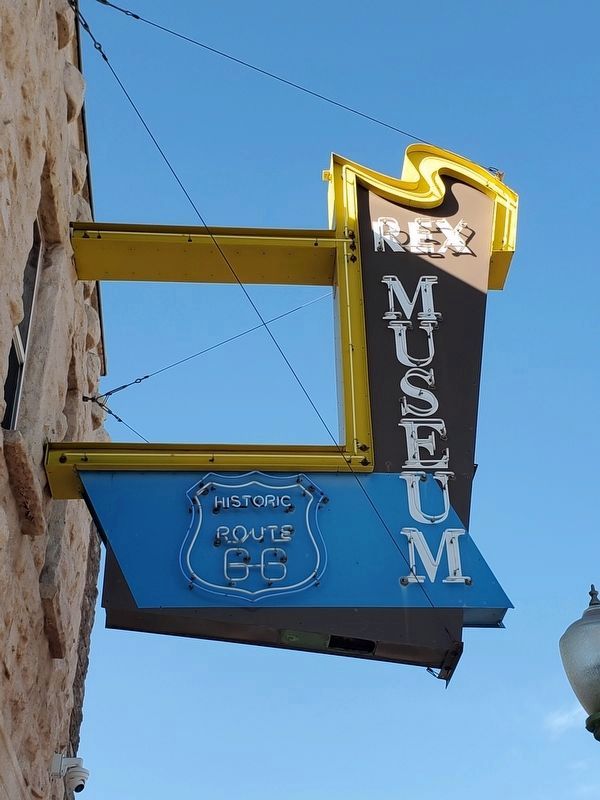 The Rex Museum sign image. Click for full size.