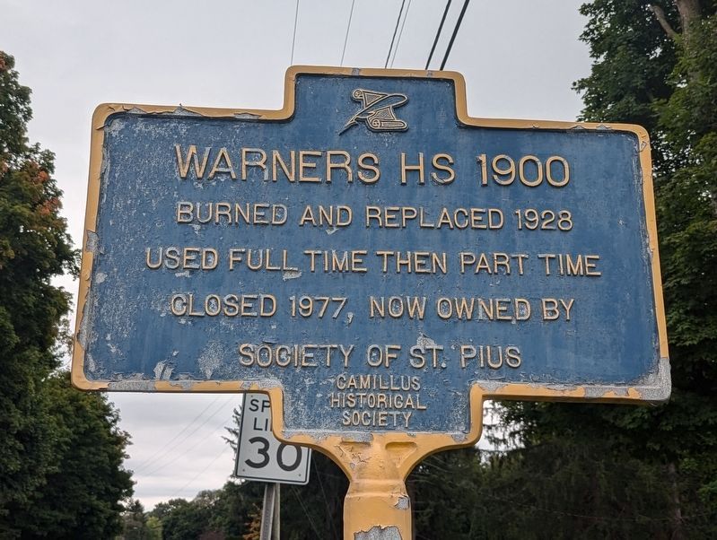 Warners HS Marker showing current condition. Click for full size. Warners HS Marker showing current condition image. Click for full size.