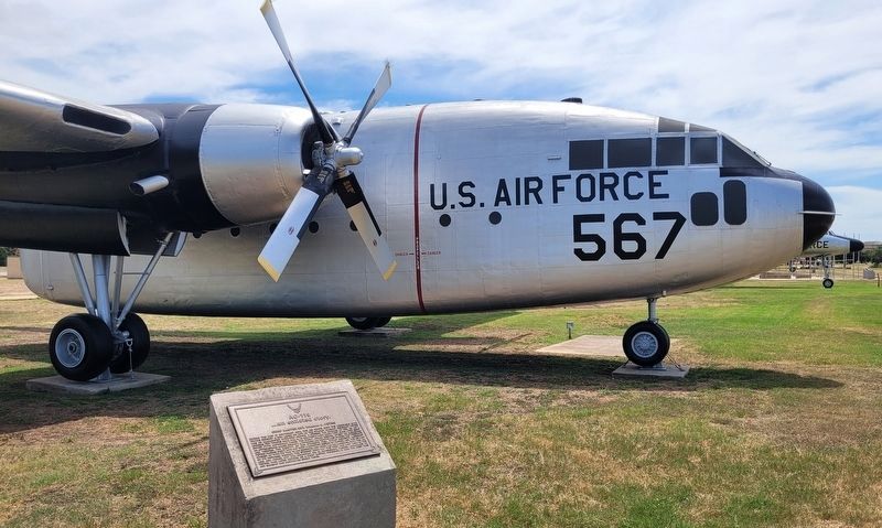The Chief Master Sgt. William O. Petrie Marker and C-119 Flying Boxcar. Click for full size. The Chief Master Sgt. William O. Petrie Marker and C-119 Flying Boxcar image. Click for full size.