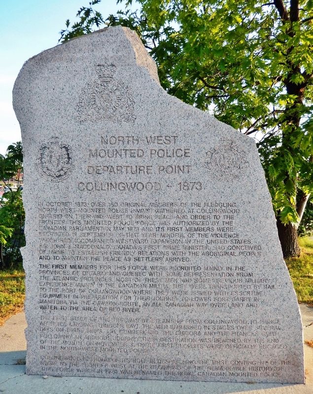 North-West Mounted Police Departure Point Marker image. Click for full size.