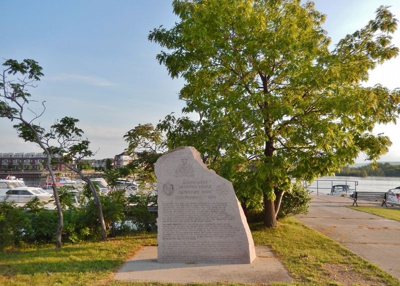 North-West Mounted Police Departure Point Marker image. Click for full size.
