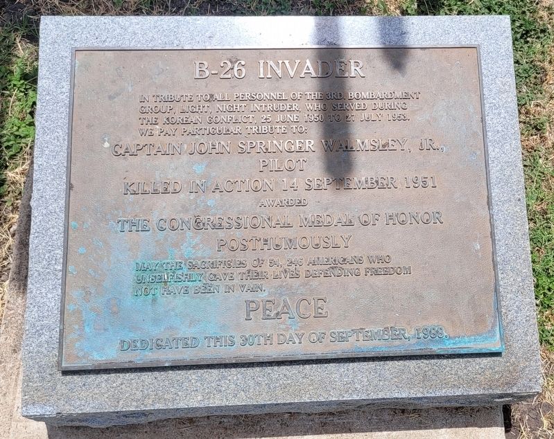 B-26 Invader Marker. Click for full size. B-26 Invader Marker image. Click for full size.