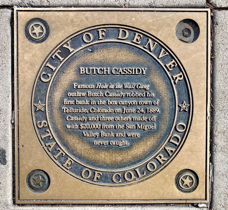 Butch Cassidy Marker. Click for full size. Butch Cassidy Marker image. Click for full size.
