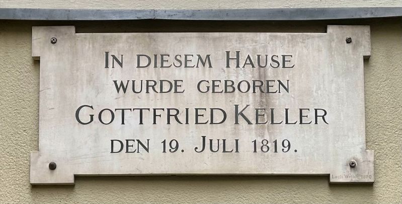 Gottfried Keller Marker. Click for full size. Gottfried Keller Marker image. Click for full size.