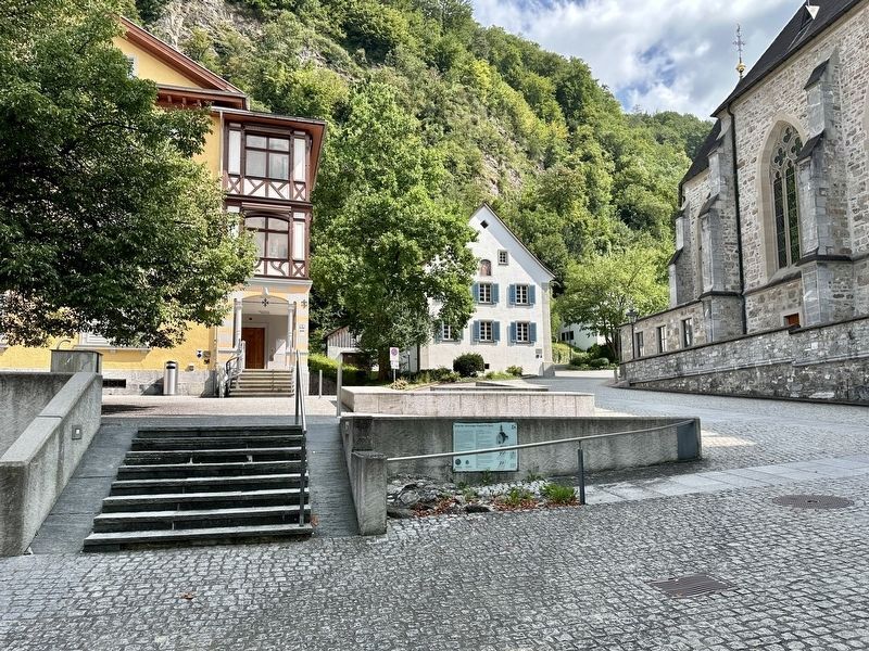 Site of the former chapel of St. Florin - wide view. Click for full size. Site of the former chapel of St. Florin - wide view image. Click for full size.