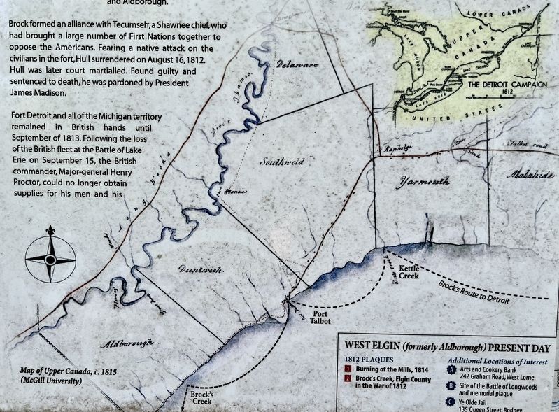 Brock�s Creek marker detail image. Click for full size.