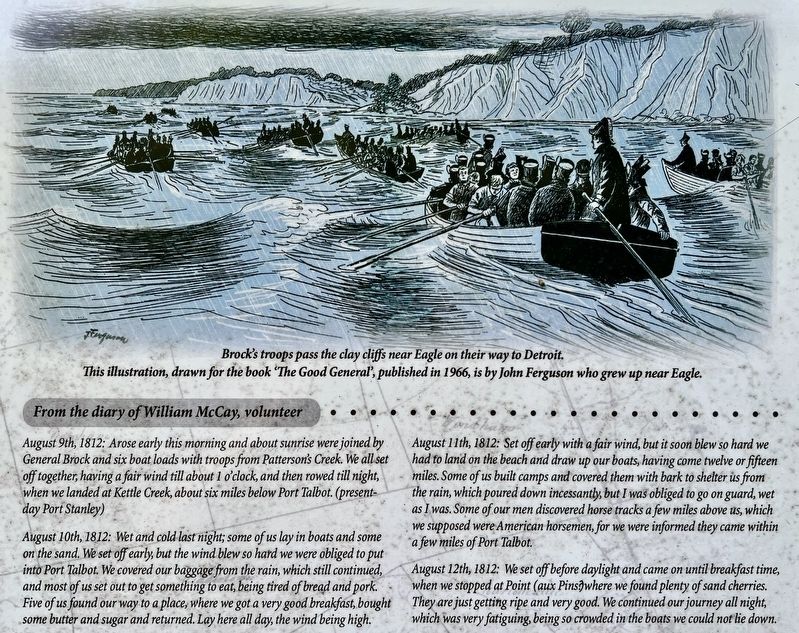 Brock�s Creek marker detail image. Click for full size.