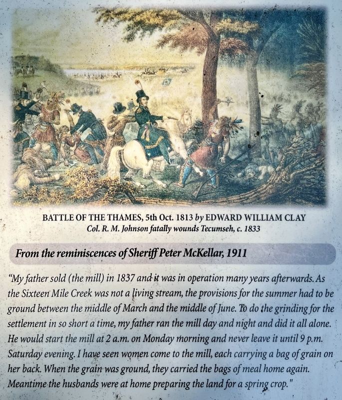 Burning of the Mills, 1814 marker photo detail image. Click for full size.