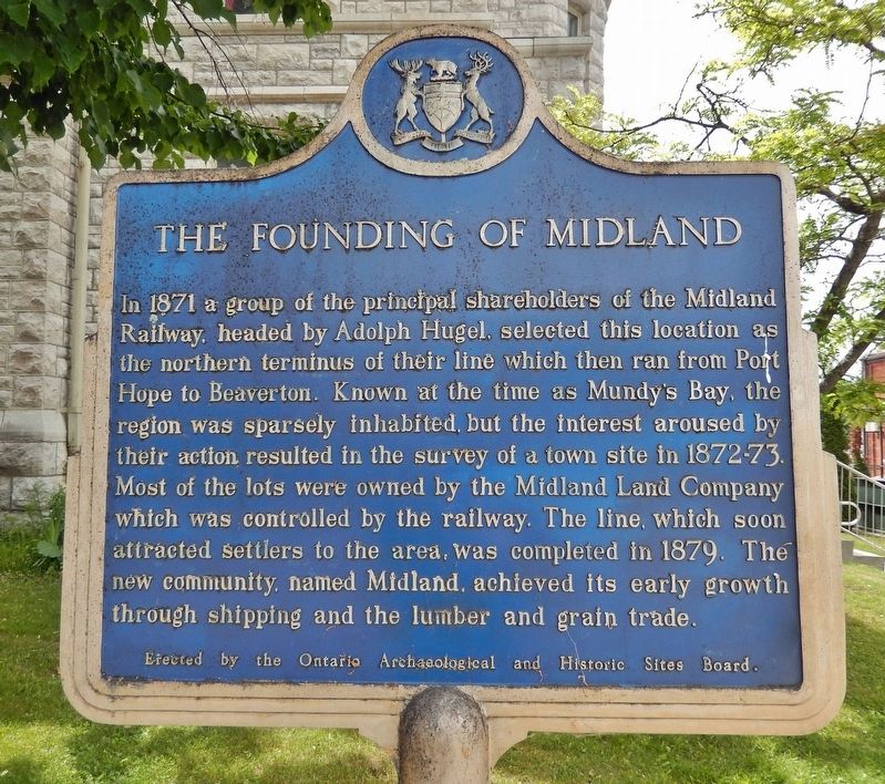 The Founding of Midland Marker. Click for full size. The Founding of Midland Marker image. Click for full size.