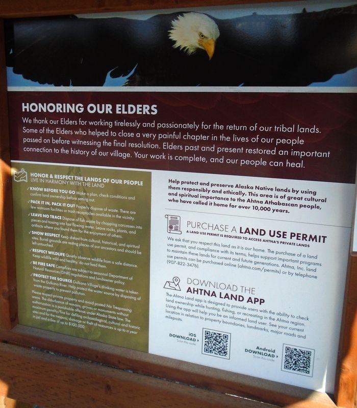 Honoring Our Elders Marker image. Click for full size.