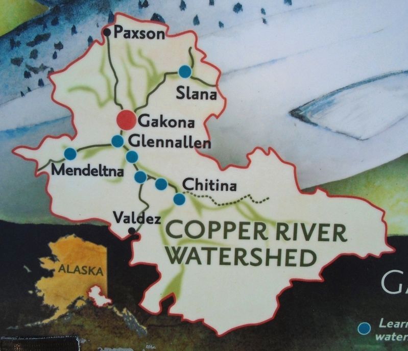 Watershed Map on Marker. Click for full size. Watershed Map on Marker image. Click for full size.