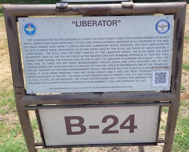 B-24 "Liberator" Marker. Click for full size. B-24 "Liberator" Marker image. Click for full size.