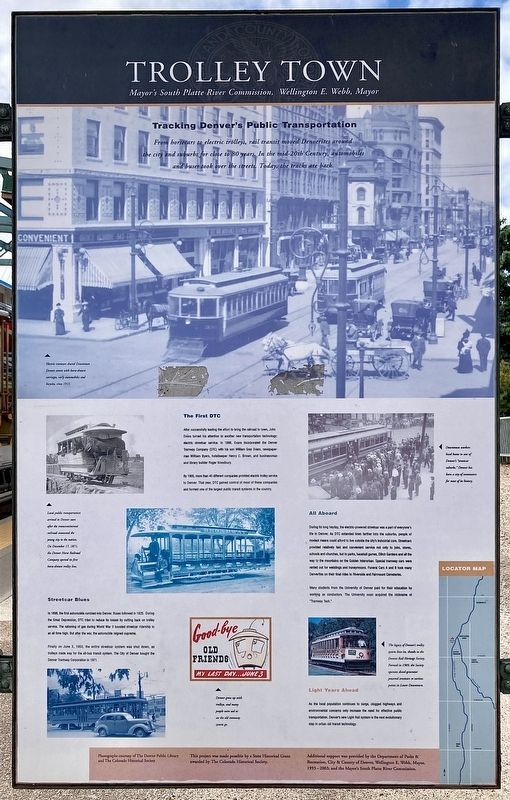 Trolley Town Marker image. Click for full size.