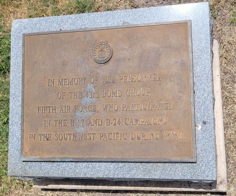 43rd Bomb Group Memorial. Click for full size. 43rd Bomb Group Memorial image. Click for full size.