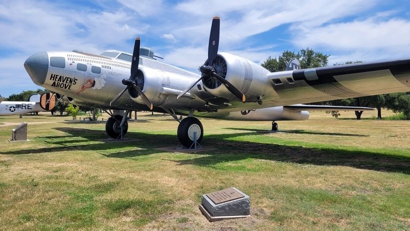 The 43rd Bomb Group Memorial next to a B-17 Flying Fortress. Click for full size. The 43rd Bomb Group Memorial next to a B-17 Flying Fortress image. Click for full size.