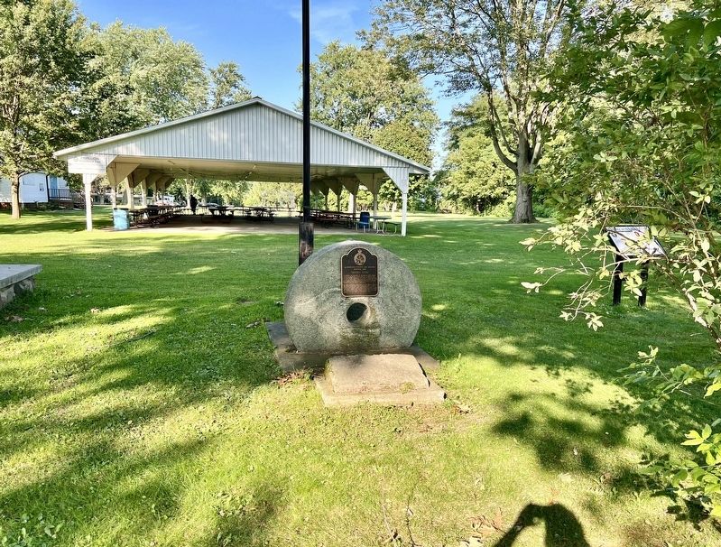Aldborough Pioneers� and Soldiers� Memorial Park �Historic Stone� marker image. Click for full size.