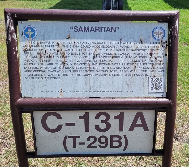C-131A (T-29B) "Samaritan" Marker. Click for full size. C-131A (T-29B) "Samaritan" Marker image. Click for full size.