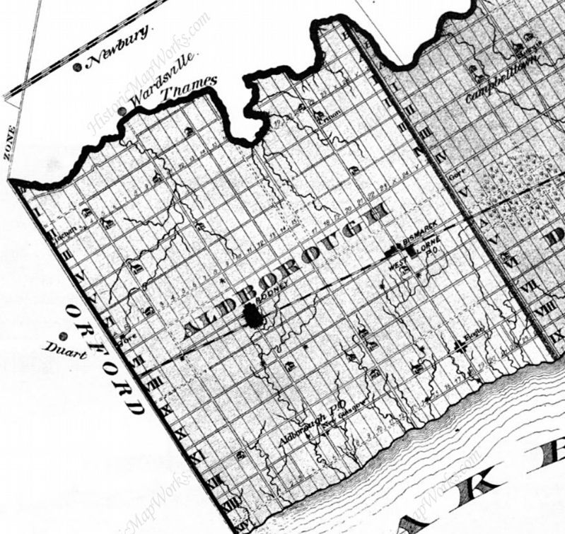 Aldborough Township, 1877. Click for full size. Aldborough Township, 1877 image. Click for full size.