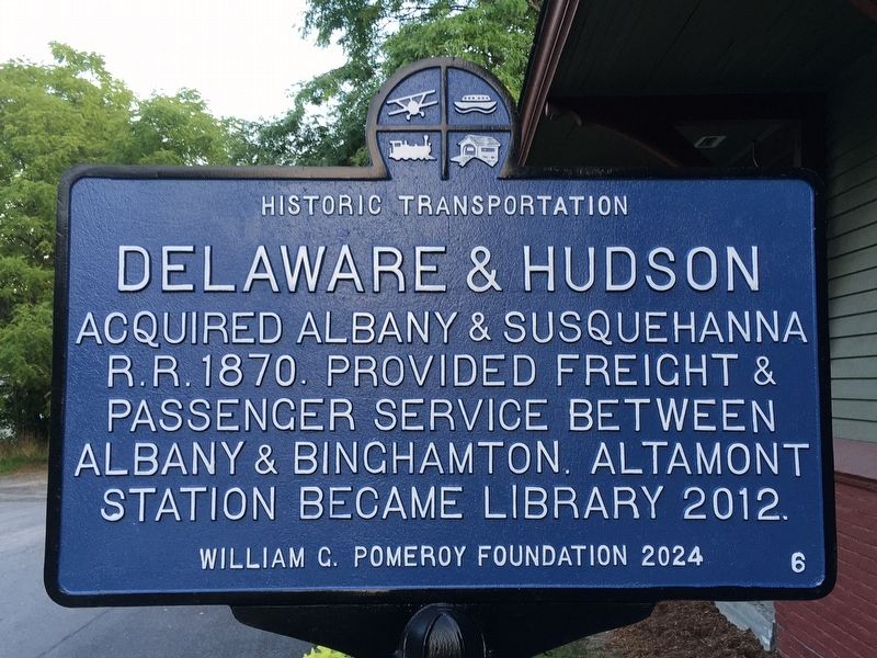 Altamont Station Marker. Click for full size. Altamont Station Marker image. Click for full size.