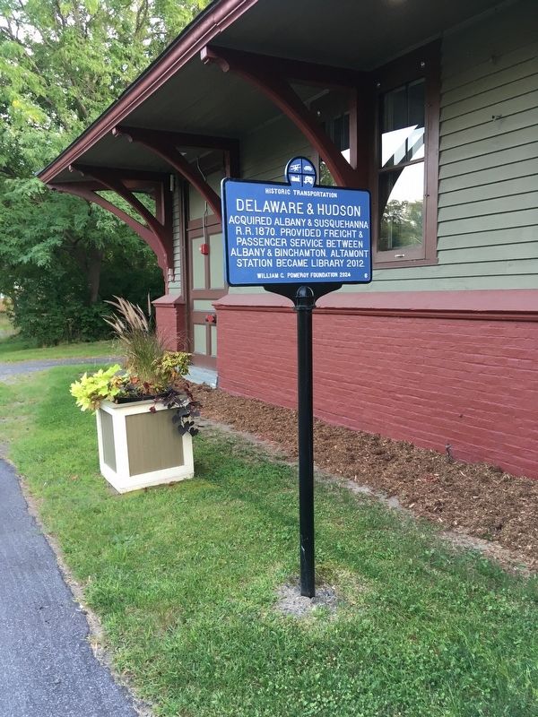 Delaware & Hudson Marker. Click for full size. Delaware & Hudson Marker image. Click for full size.