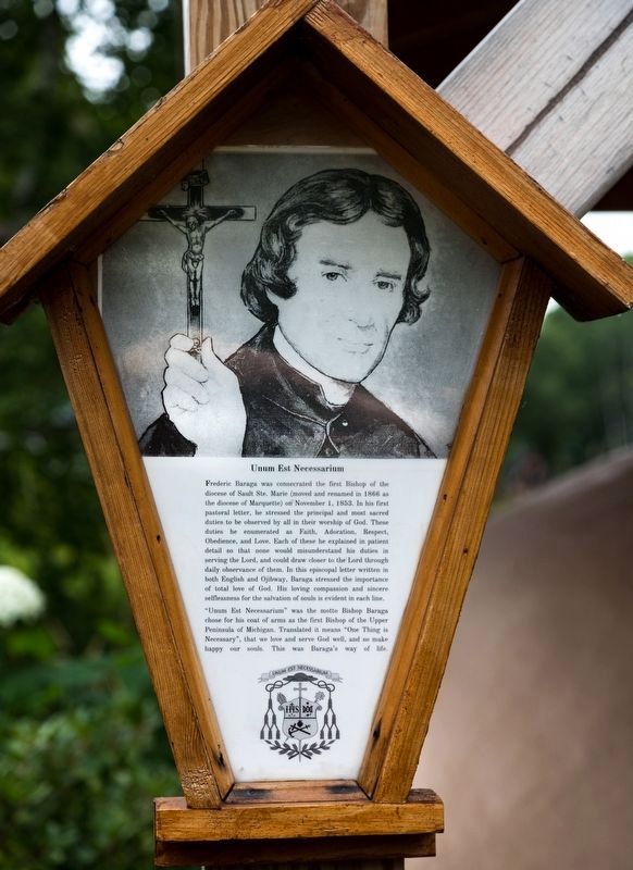<i>Unum Est Necessarium</i> Interpretive Sign. Click for full size. <i>Unum Est Necessarium</i> Interpretive Sign image. Click for full size.