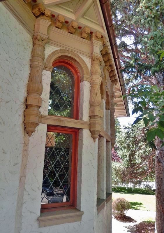 Park Hill Branch Library bay window detail. Click for full size. Park Hill Branch Library bay window detail image. Click for full size.