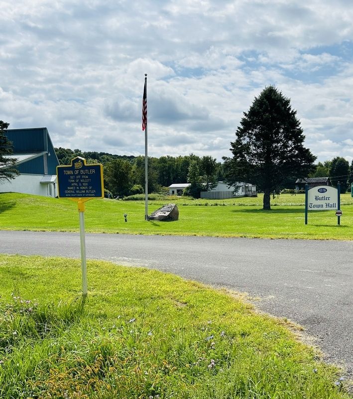 Town of Butler Marker. Click for full size. Town of Butler Marker image. Click for full size.
